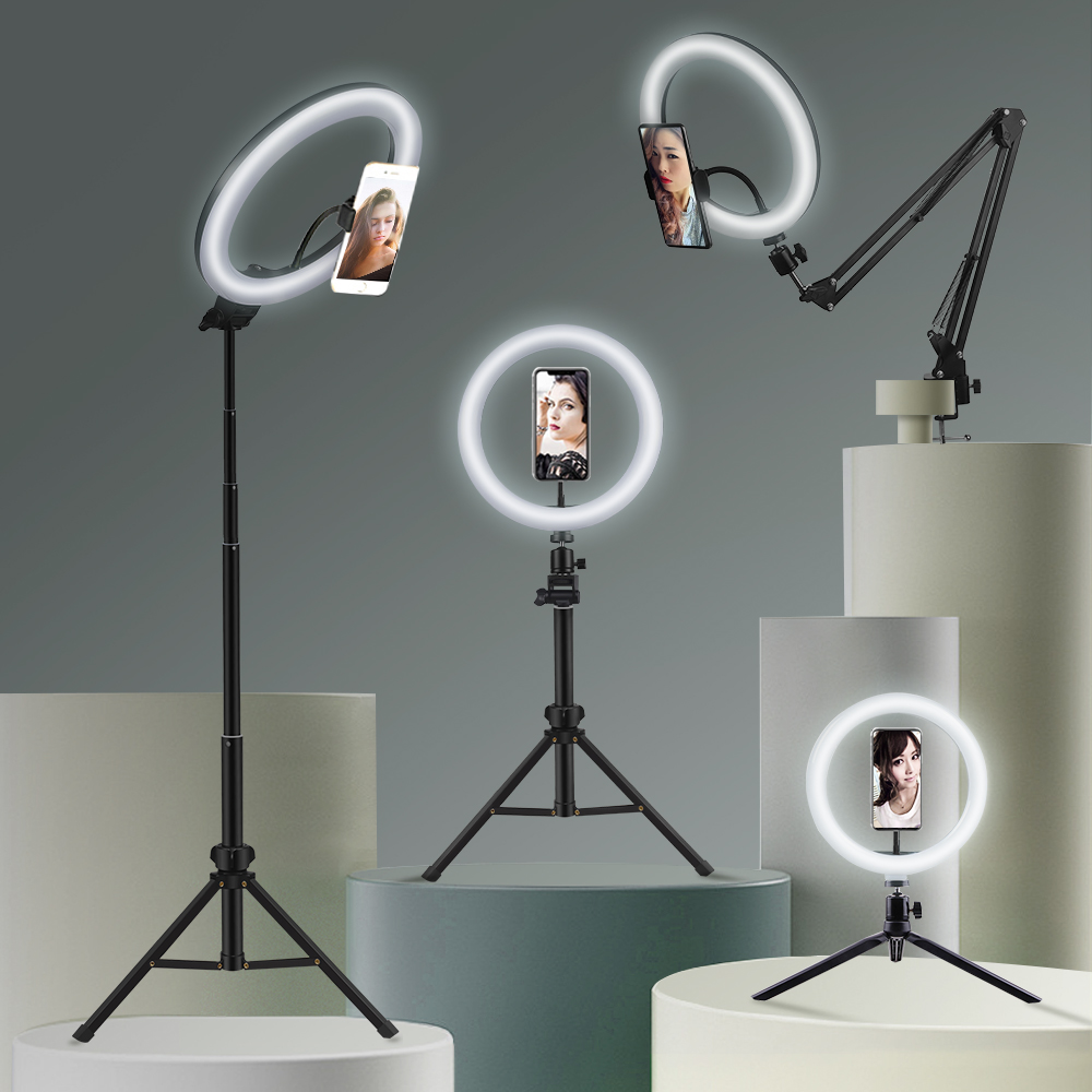 Youtube Phone Accessories - Anneau lumineux LED circulaire avec support
