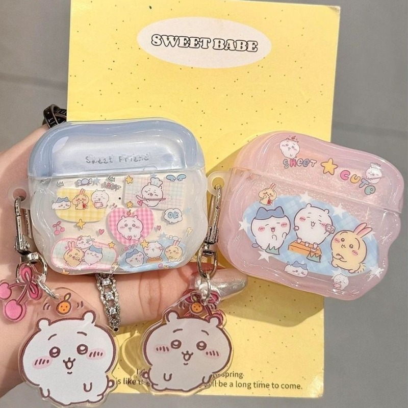 Wireless Earbuds Case - Étui de protection mignon Chiikawaed compatible