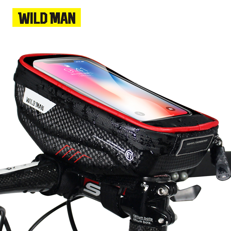 Youtube Phone Accessories - WILD MAN-Sac de vélo à écran