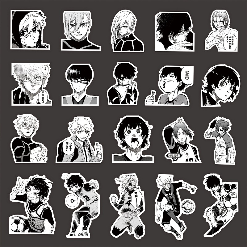 Phone Accessories Toys - 70 autocollants anime Blue Lock, stickers