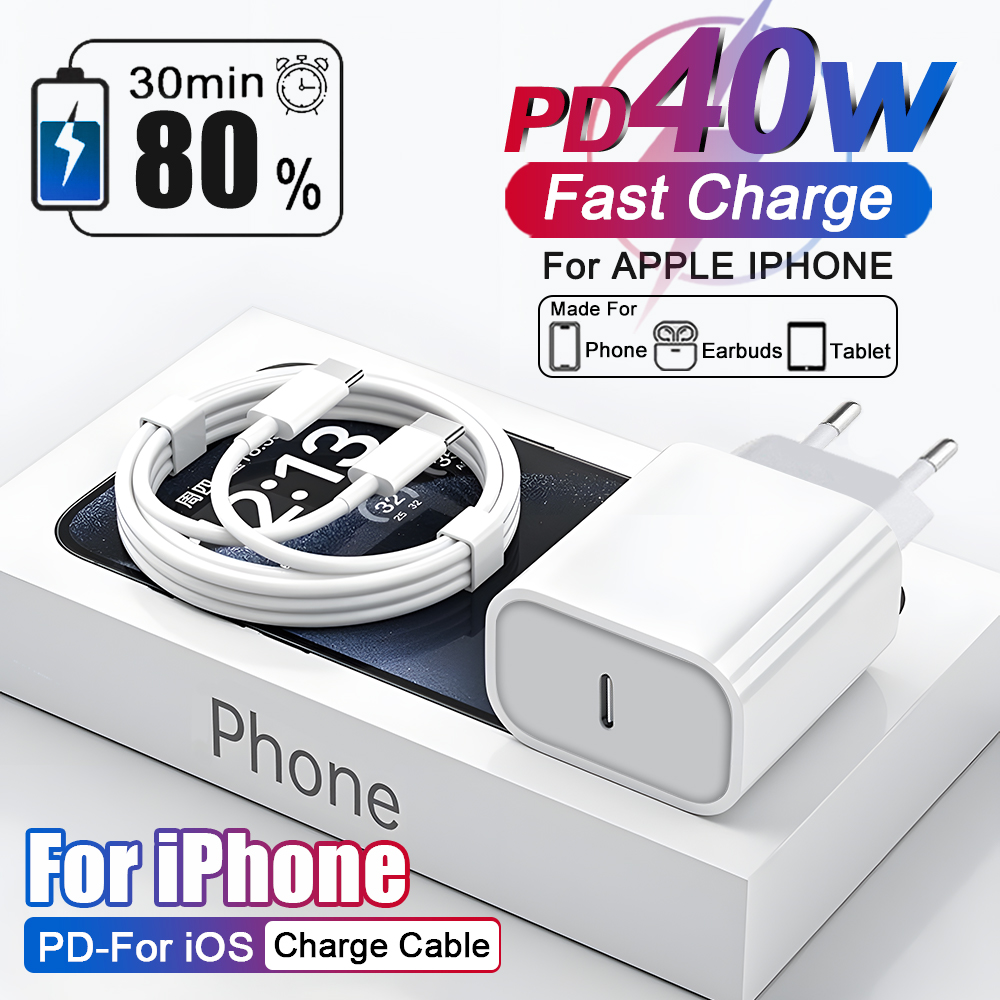 Phone Accessories Online - US UE Adaptateur PD 40W Chargeur