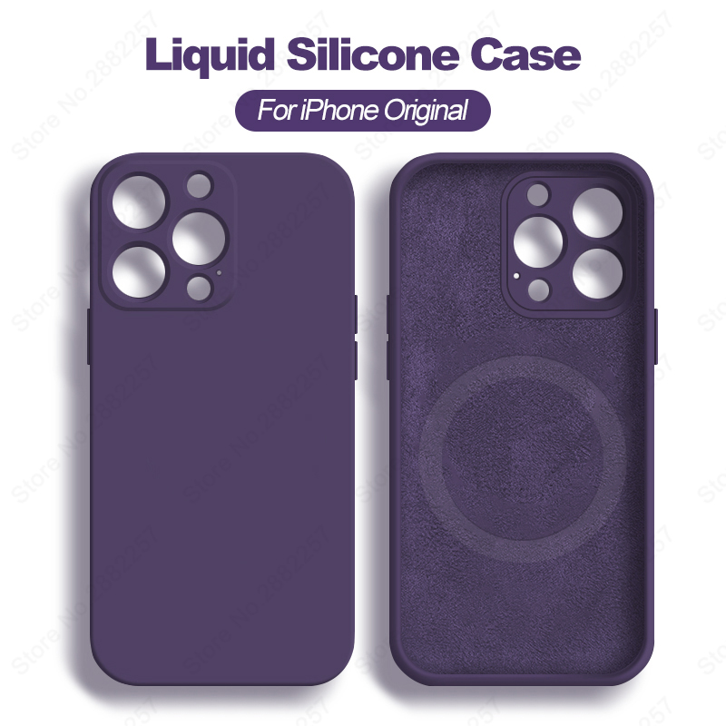 Phone Accessories Online - Coques magnétiques en silicone liquide d'origine
