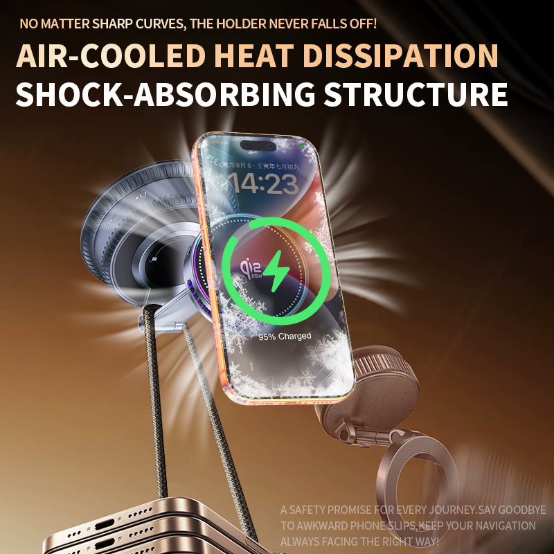 Phone Cooling Fan - Support de téléphone magnétique pour voiture