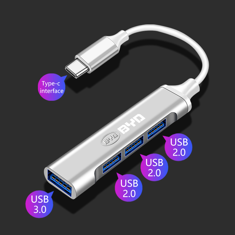 Usb C Hub - Adaptateur Type-C vers USB, concentrateur multi-ports,