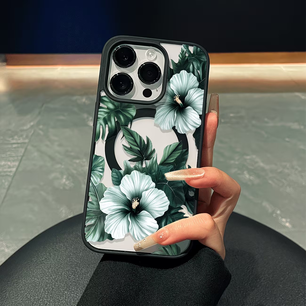Magnetic Phone Case - Coque de téléphone transparente à imprimé