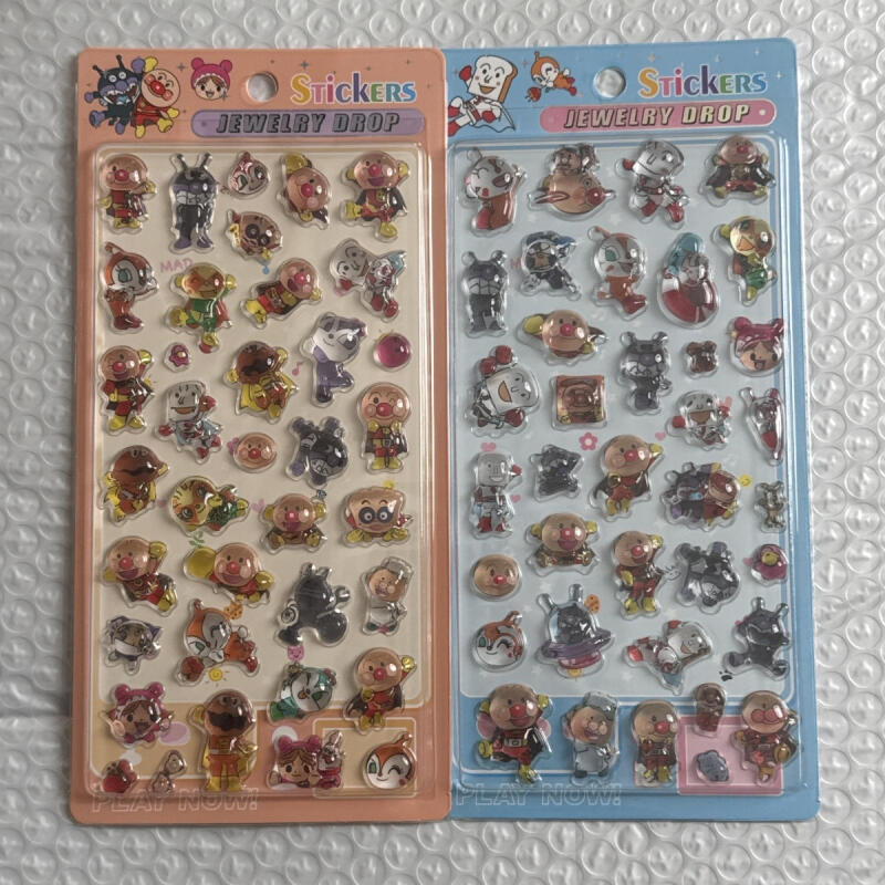Phone Accessories Toys - Autocollant 3D en relief Kawaii Anpanman,