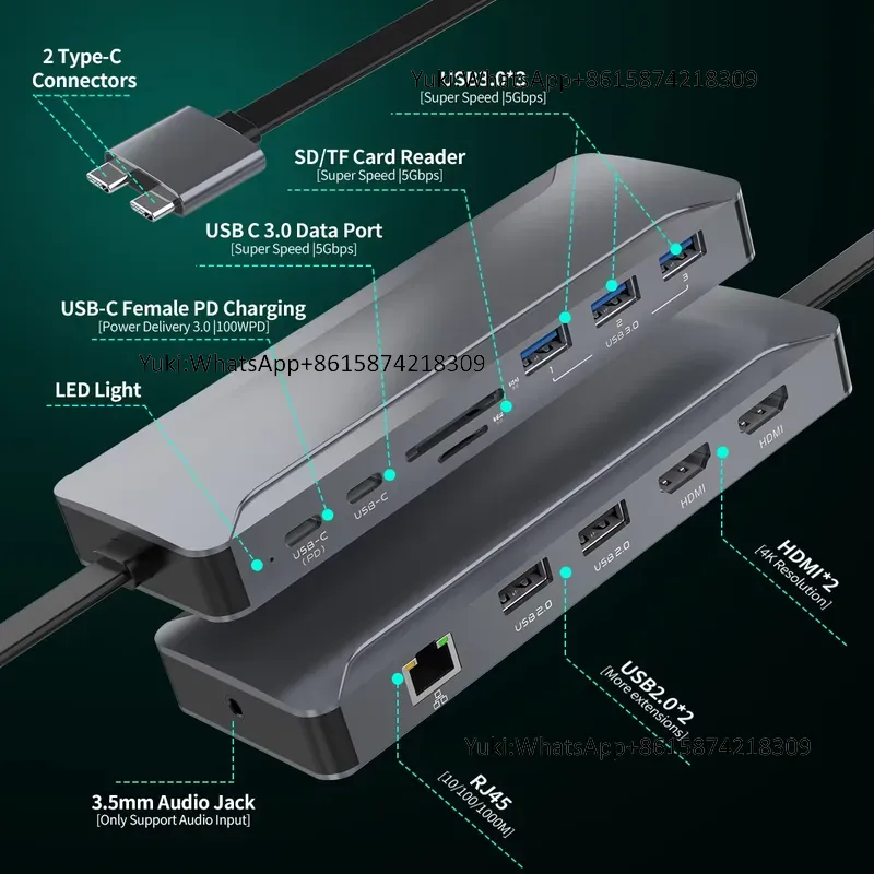 Station d'accueil USB-C 5 port - Usb C Hub avis et prix