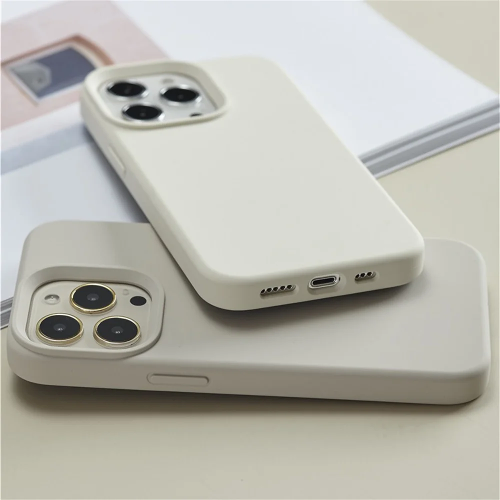 Étuis en silicone liquide d'or - Phone Accessories Online avis et prix