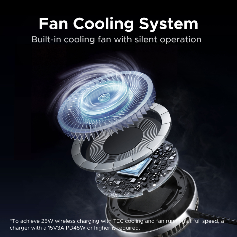 UGREEN MagFlow Pro Qi2.2 25W C - Phone Cooling Fan avis et prix
