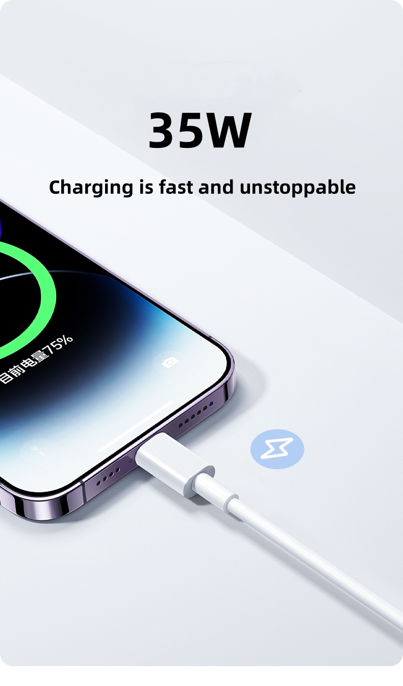 Câble USB 35W pour iPhone 14 1 - Phone Accessories Online avis et prix
