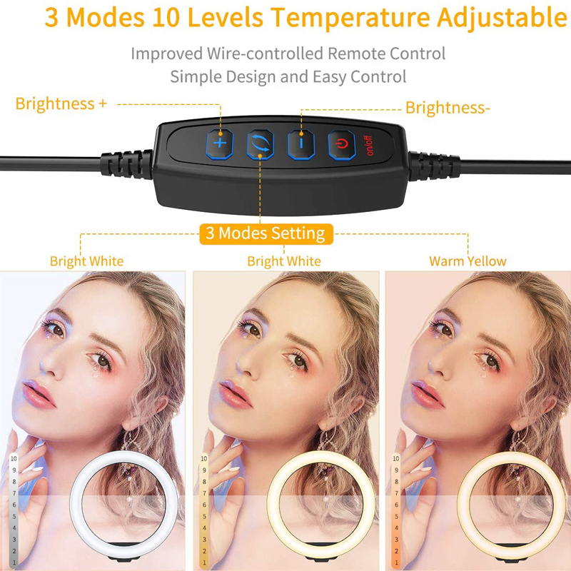Anneau lumineux LED rond à int - Youtube Phone Accessories avis et prix
